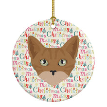 Load image into Gallery viewer, Australian Mist Cat Christmas Ceramic Ornament