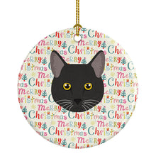 Load image into Gallery viewer, Bombay Cat Christmas Ceramic Ornament