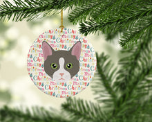 Load image into Gallery viewer, Brazilian Shorthair Cat Christmas Ceramic Ornament