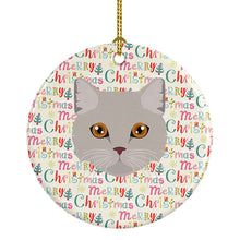 Load image into Gallery viewer, Brazilian Semi Longhair Cat Christmas Ceramic Ornament