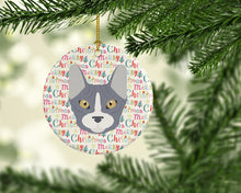 Load image into Gallery viewer, Don Sphynx Cat Christmas Ceramic Ornament