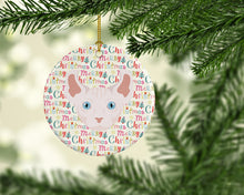 Load image into Gallery viewer, Dwelf Cat Christmas Ceramic Ornament