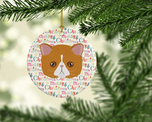 Load image into Gallery viewer, Exotic Shorthair Cat Christmas Ceramic Ornament