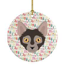 Load image into Gallery viewer, Lykoi Cat Christmas Ceramic Ornament