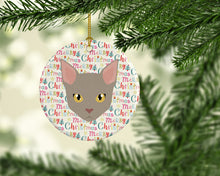 Load image into Gallery viewer, Malayan Cat Christmas Ceramic Ornament