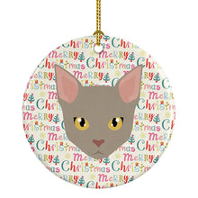 Load image into Gallery viewer, Malayan Cat Christmas Ceramic Ornament