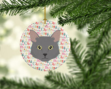 Load image into Gallery viewer, Nebelung Cat Christmas Ceramic Ornament
