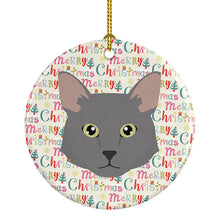 Load image into Gallery viewer, Nebelung Cat Christmas Ceramic Ornament