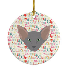 Load image into Gallery viewer, Oriental Shorthair Cat Christmas Ceramic Ornament