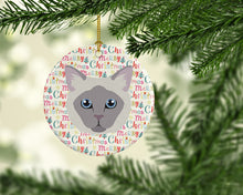 Load image into Gallery viewer, Owyhee Bob Cat Christmas Ceramic Ornament