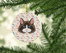 Load image into Gallery viewer, Ragdoll Cat Christmas Ceramic Ornament