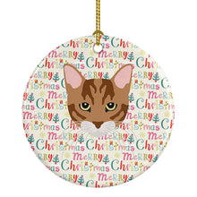 Load image into Gallery viewer, Toyger Cat Christmas Ceramic Ornament