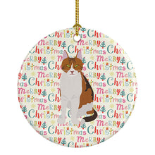 Load image into Gallery viewer, Aegean Cat Christmas Ceramic Ornament
