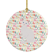 Load image into Gallery viewer, Arabian Mau Cat Christmas Ceramic Ornament