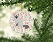 Load image into Gallery viewer, Birman Cat Christmas Ceramic Ornament