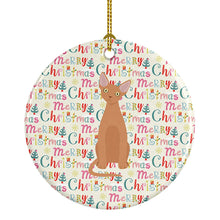 Load image into Gallery viewer, Devon Rex #1 Cat Christmas Ceramic Ornament