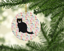 Load image into Gallery viewer, Foldex Exotic Fold #2 Cat Christmas Ceramic Ornament