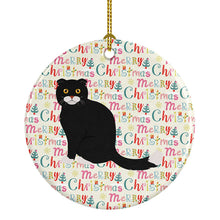 Load image into Gallery viewer, Foldex Exotic Fold #2 Cat Christmas Ceramic Ornament