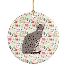 Load image into Gallery viewer, Ocicat Cat Christmas Ceramic Ornament