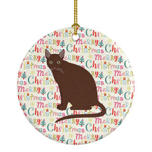 Load image into Gallery viewer, Raas Cat Christmas Ceramic Ornament