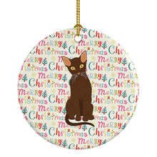 Load image into Gallery viewer, Suphalak Cat Christmas Ceramic Ornament