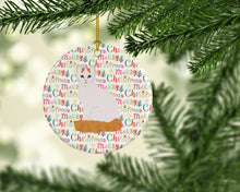 Load image into Gallery viewer, Turkish Van Cat Christmas Ceramic Ornament