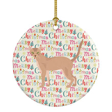 Load image into Gallery viewer, Fawn Abyssinian Cat Christmas Ceramic Ornament