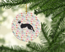 Load image into Gallery viewer, Bicolour Aegean Cat Christmas Ceramic Ornament