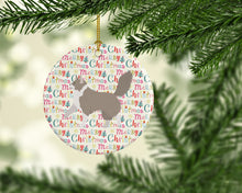 Load image into Gallery viewer, Asian Semi Longhaired Cat Christmas Ceramic Ornament