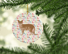 Load image into Gallery viewer, Australian Mist #1 Cat Christmas Ceramic Ornament