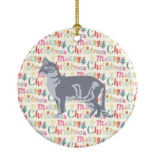Load image into Gallery viewer, Australian Mist #2 Cat Christmas Ceramic Ornament