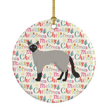 Load image into Gallery viewer, Balinese #1 Cat Christmas Ceramic Ornament