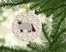 Load image into Gallery viewer, Birman Cat Christmas Ceramic Ornament