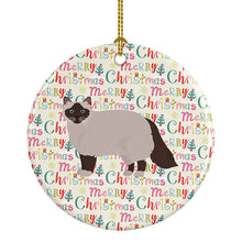 Load image into Gallery viewer, Birman Cat Christmas Ceramic Ornament
