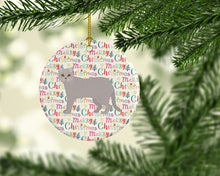 Load image into Gallery viewer, British Semi Longhair Cat Christmas Ceramic Ornament