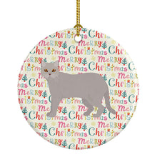 Load image into Gallery viewer, British Semi Longhair Cat Christmas Ceramic Ornament