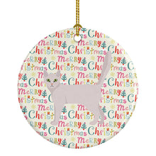Load image into Gallery viewer, Burmilla Cat Christmas Ceramic Ornament