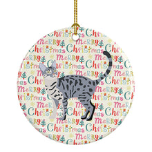 Load image into Gallery viewer, California Spangled #1 Cat Christmas Ceramic Ornament