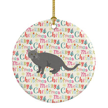 Load image into Gallery viewer, Chartreux #1 Cat Christmas Ceramic Ornament