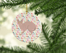 Load image into Gallery viewer, Don Sphynx #3 Cat Christmas Ceramic Ornament