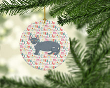 Load image into Gallery viewer, Dwelf #2 Cat Christmas Ceramic Ornament