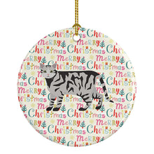 Load image into Gallery viewer, European Shorthair #2 Cat Christmas Ceramic Ornament