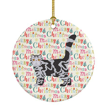 Load image into Gallery viewer, Foldex Exotic Fold #1 Cat Christmas Ceramic Ornament