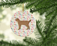 Load image into Gallery viewer, Highlander Lynx #1 Cat Christmas Ceramic Ornament