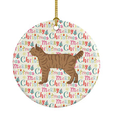 Load image into Gallery viewer, Highlander Lynx #1 Cat Christmas Ceramic Ornament