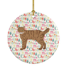 Load image into Gallery viewer, Highlander Lynx #3 Cat Christmas Ceramic Ornament