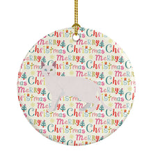 Load image into Gallery viewer, Khao Manee #1 Cat Christmas Ceramic Ornament
