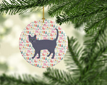 Load image into Gallery viewer, Korat #3 Cat Christmas Ceramic Ornament