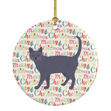 Load image into Gallery viewer, Korat #3 Cat Christmas Ceramic Ornament
