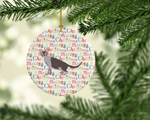 Load image into Gallery viewer, Lykoi #2 Cat Christmas Ceramic Ornament